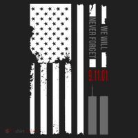 We Will Never Forget 9.11.01 USA Flag Beanie thumb 2