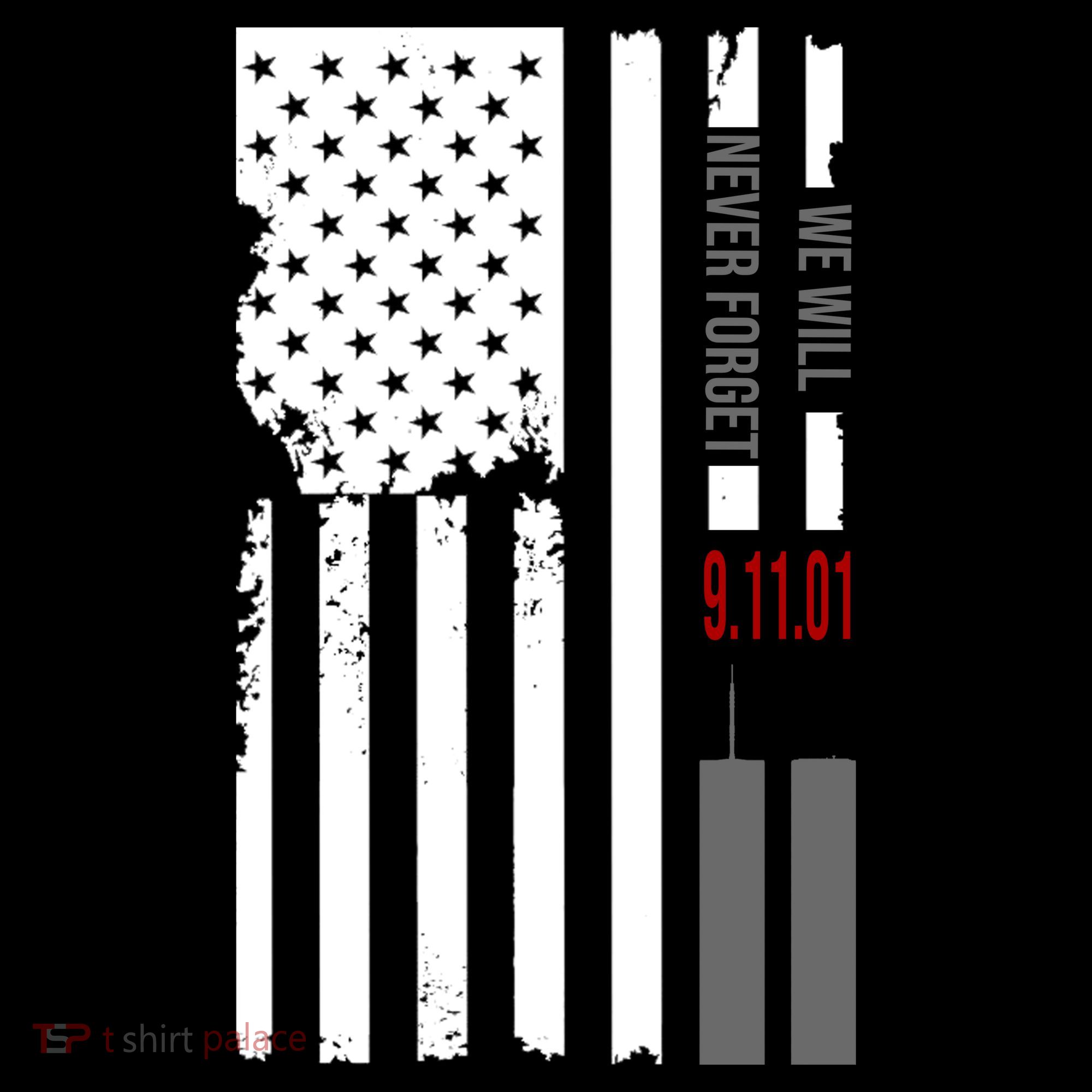 We Will Never Forget 9.11.01 USA Flag Women's Hoodie