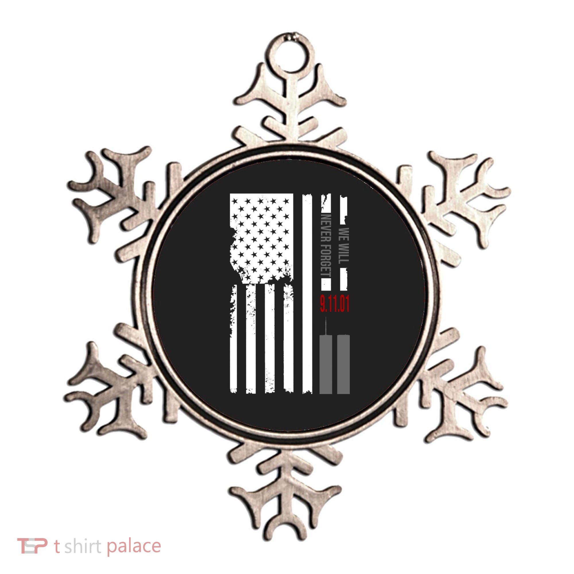 We Will Never Forget 9.11.01 USA Flag Ornament