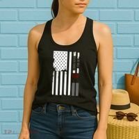 We Will Never Forget 9.11.01 USA Flag Women's Tank Top thumb 2