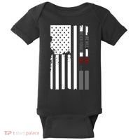 We Will Never Forget 9.11.01 USA Flag Baby Bodysuit thumb 0
