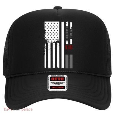 We Will Never Forget 9.11.01 USA Flag Hat