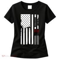 We Will Never Forget 9.11.01 USA Flag Women's T-Shirt thumb 0