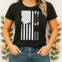 We Will Never Forget 9.11.01 USA Flag Women's T-Shirt thumb 2