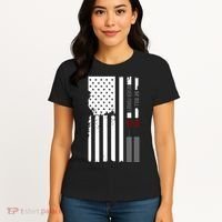 We Will Never Forget 9.11.01 USA Flag Women's T-Shirt thumb 4