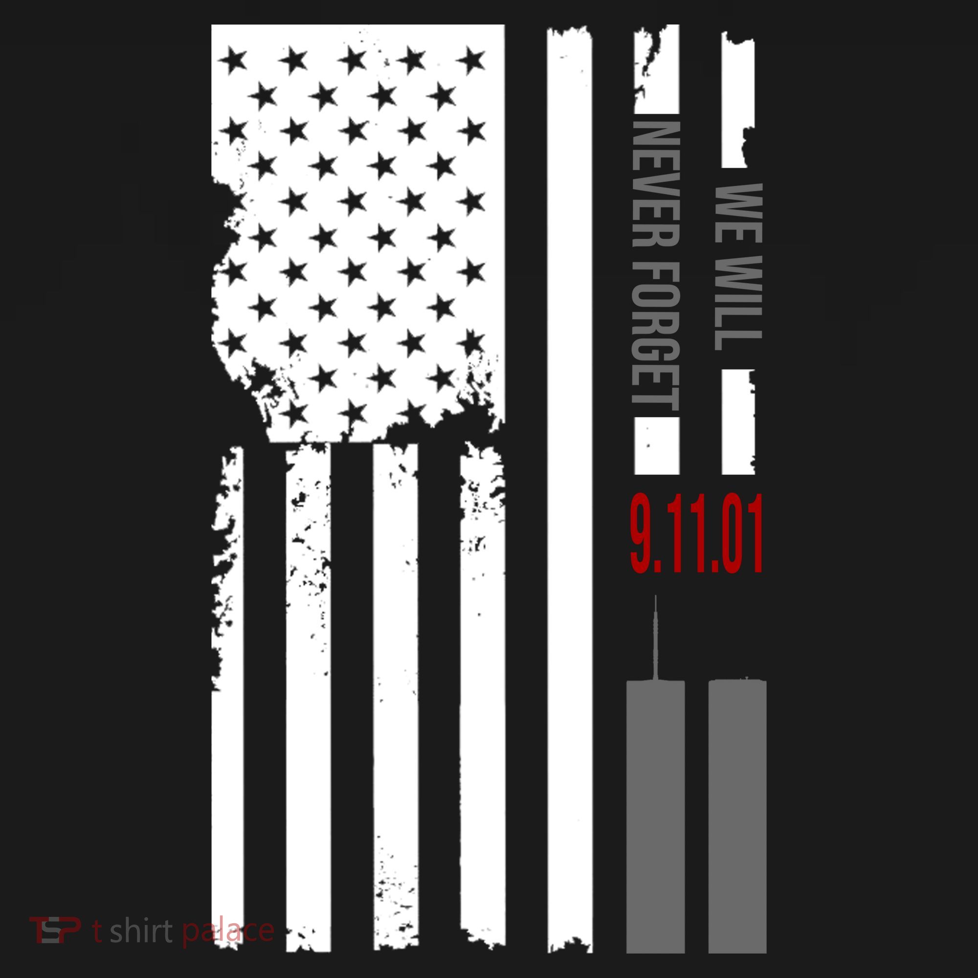 We Will Never Forget 9.11.01 USA Flag Kids Hoodie