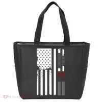 We Will Never Forget 9.11.01 USA Flag Tote Bag thumb 0
