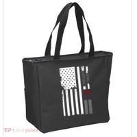 We Will Never Forget 9.11.01 USA Flag Tote Bag thumb 2