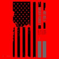 We Will Never Forget 9.11.01 USA Flag Santa Hat thumb 1