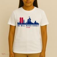 We Will Never Forget 09.11.01 September 11th 2001 T-Shirt thumb 4