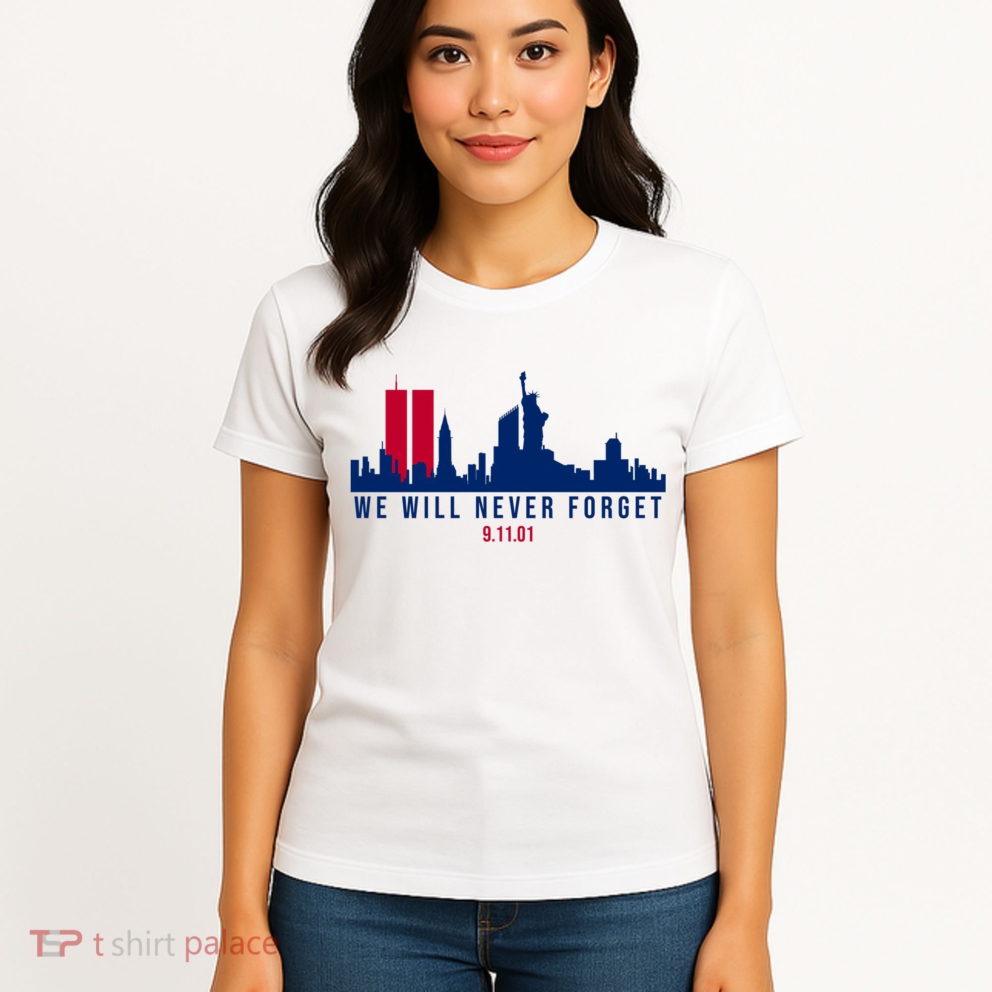We Will Never Forget 09.11.01 September 11th 2001 Women's T-Shirt