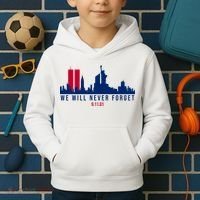 We Will Never Forget 09.11.01 September 11th 2001 Kids Hoodie thumb 2