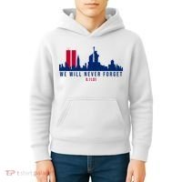 We Will Never Forget 09.11.01 September 11th 2001 Kids Hoodie thumb 4
