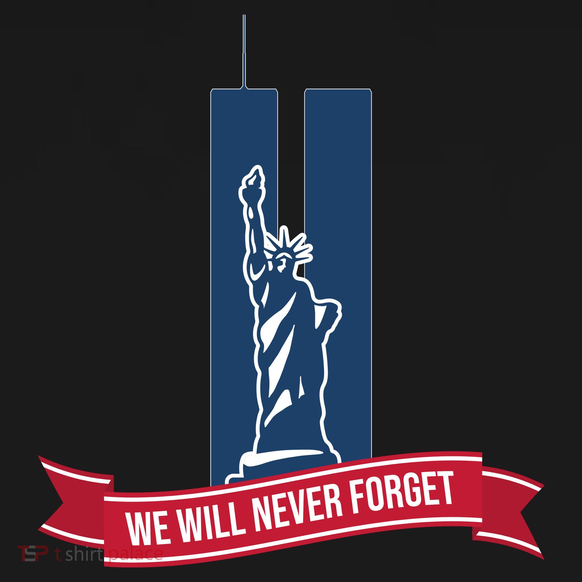 We Will Never Forget 09.11.01 Statue Of Liberty Coaster