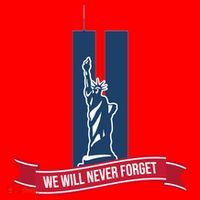 We Will Never Forget 09.11.01 Statue Of Liberty Santa Hat thumb 1