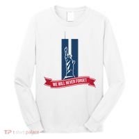 We Will Never Forget 09.11.01 Statue Of Liberty Long Sleeve Shirt thumb 0