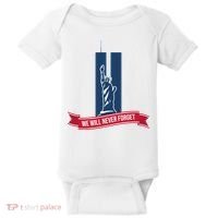 We Will Never Forget 09.11.01 Statue Of Liberty Baby Bodysuit thumb 0