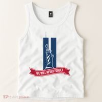 We Will Never Forget 09.11.01 Statue Of Liberty Tank Top thumb 2