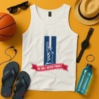 We Will Never Forget 09.11.01 Statue Of Liberty Tank Top thumb 4