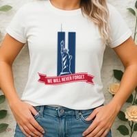 We Will Never Forget 09.11.01 Statue Of Liberty Women's T-Shirt thumb 2