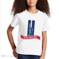 We Will Never Forget 09.11.01 Statue Of Liberty Kids T-Shirt thumb 2