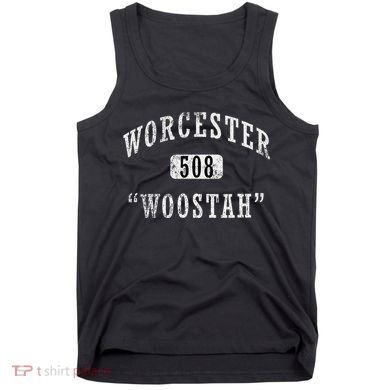 Worcester Woostah Nickname 508 Vintage Area Code Tank Top