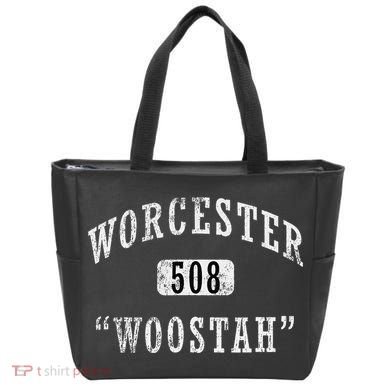 Worcester Woostah Nickname 508 Vintage Area Code Tote Bag