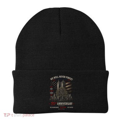 We Will Never Forget September 11 25th Anniversary Tribute Beanie
