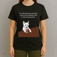 Westie “Weakest Or Missing Link” Insult Graphic T-Shirt thumb 4