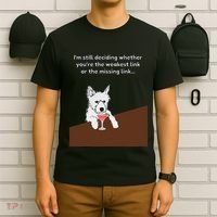 Westie “Weakest Or Missing Link” Insult Graphic T-Shirt thumb 6
