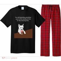 Westie “Weakest Or Missing Link” Insult Graphic Pajama Set thumb 0