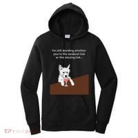 Westie “Weakest Or Missing Link” Insult Graphic Women's Hoodie thumb 0