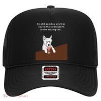 Westie “Weakest Or Missing Link” Insult Graphic Hat thumb 0