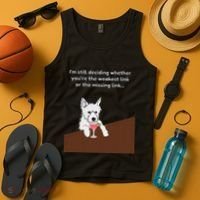 Westie “Weakest Or Missing Link” Insult Graphic Tank Top thumb 4