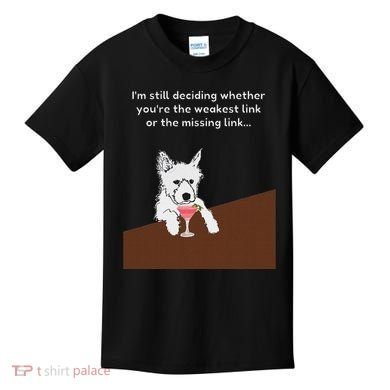 Westie “Weakest Or Missing Link” Insult Graphic Kids T-Shirt