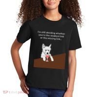Westie “Weakest Or Missing Link” Insult Graphic Kids T-Shirt thumb 2