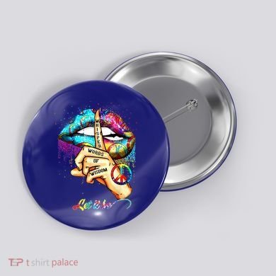 Whisper Words Of Wisdom Gift Let Peace Signal Let It Be Gift Button