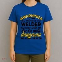 Welder Wife Of A Welder Funny WelderS Wife Great Gift T-Shirt thumb 4