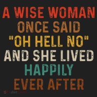 Wise Woman Once Said Oh Hell No She Lived Happily Ever After Beanie thumb 2
