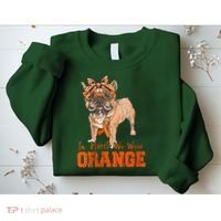 We Wear Orange Frenchie Dog Multiple Sclerosis Awareness Sweatshirt thumb 2