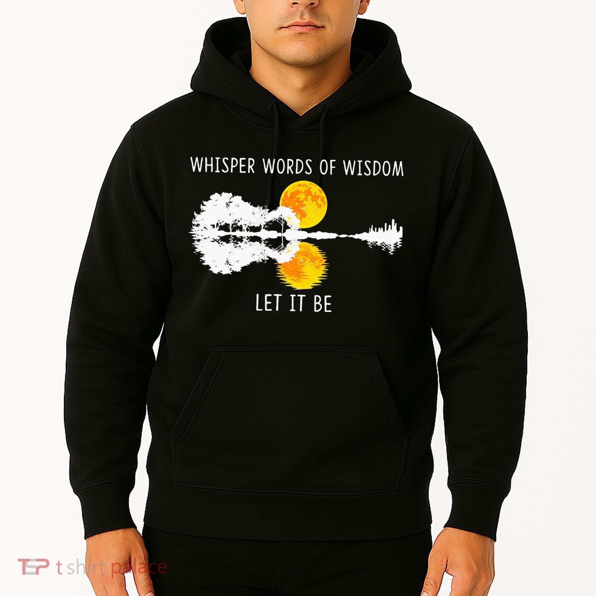 Whisper Words Of Wisdom LetIt Be Guitar Lake Shadow Hoodie