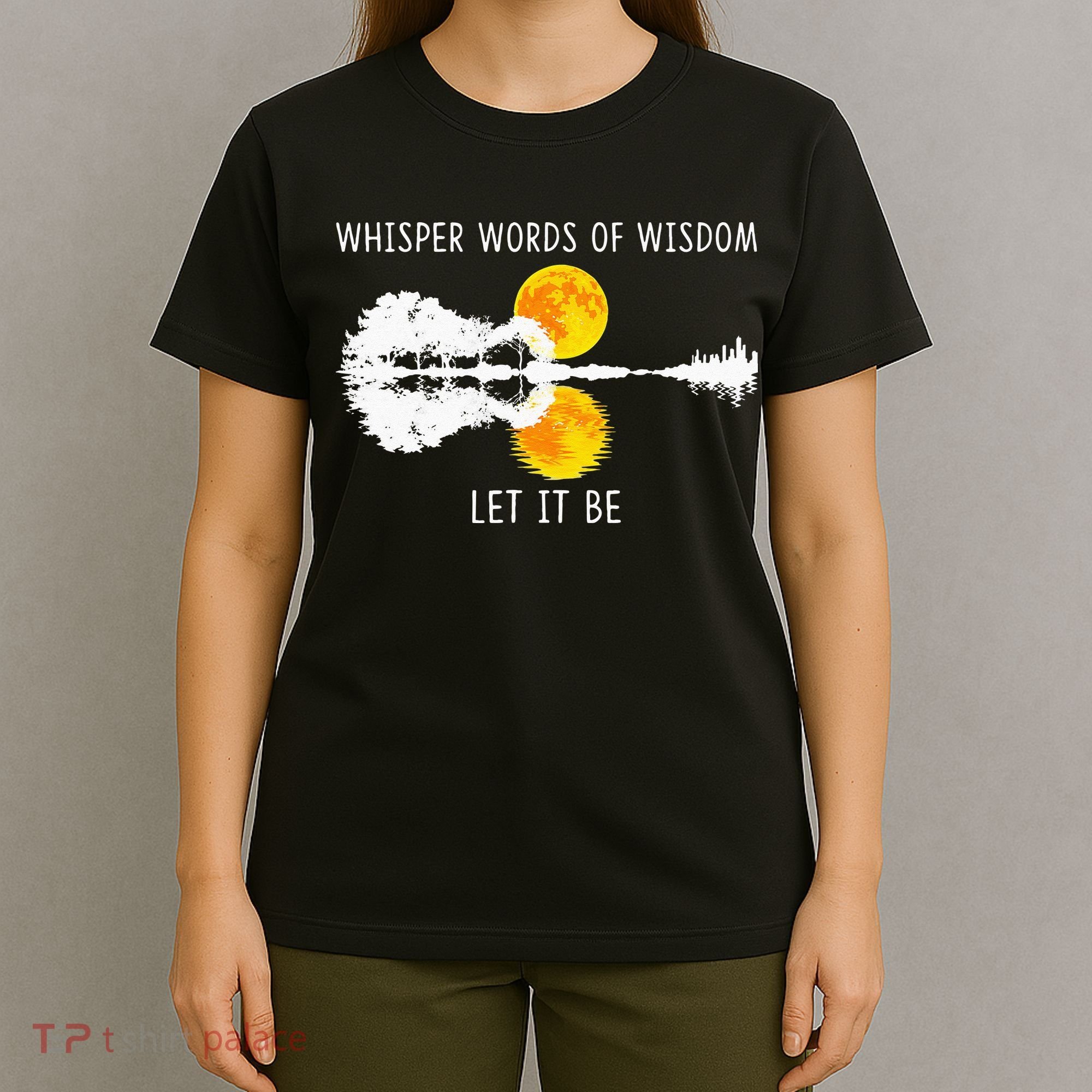 Whisper Words Of Wisdom LetIt Be Guitar Lake Shadow T-Shirt