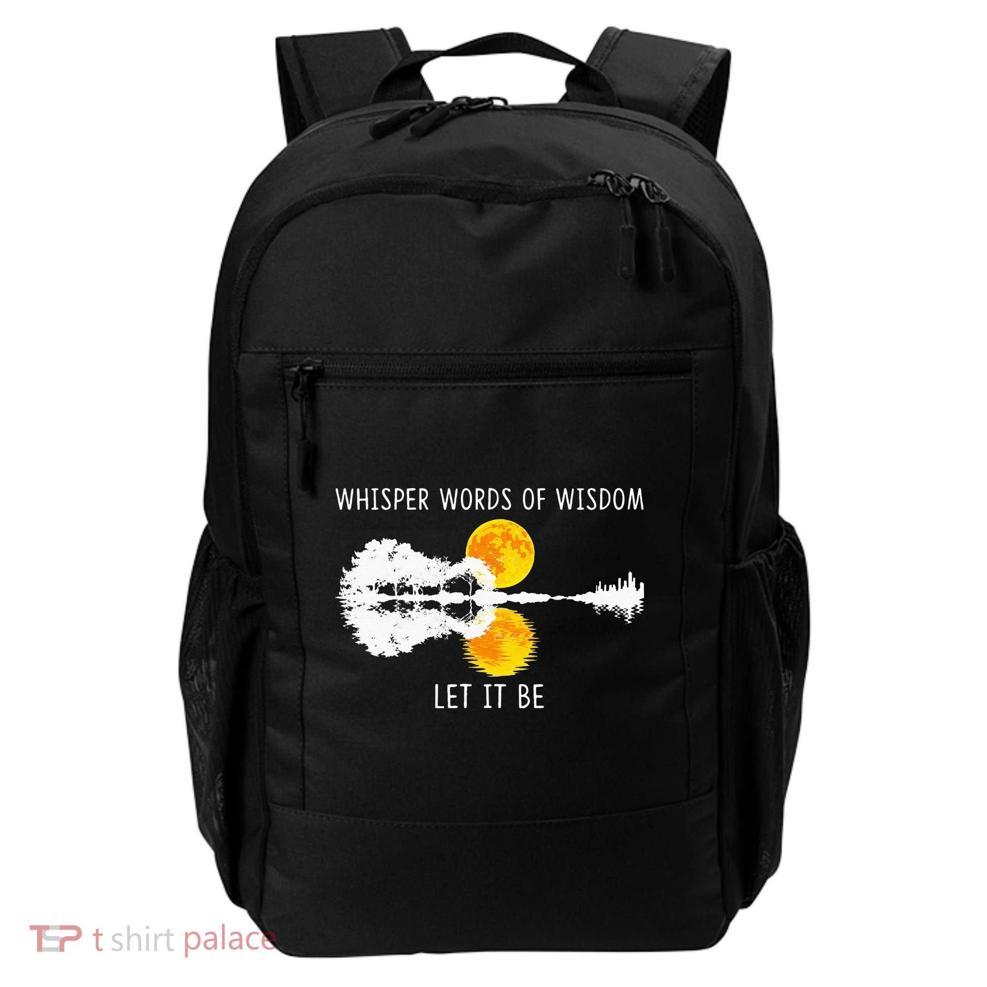 Whisper Words Of Wisdom LetIt Be Guitar Lake Shadow Backpack