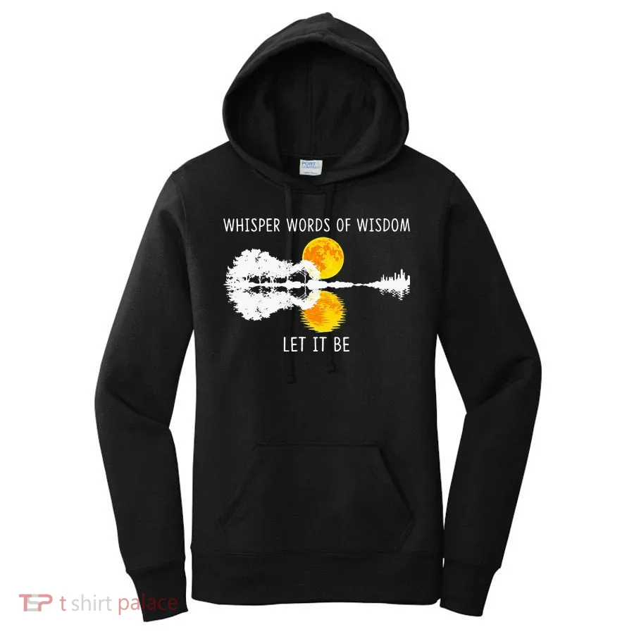 Whisper Words Of Wisdom LetIt Be Guitar Lake Shadow Women's Hoodie