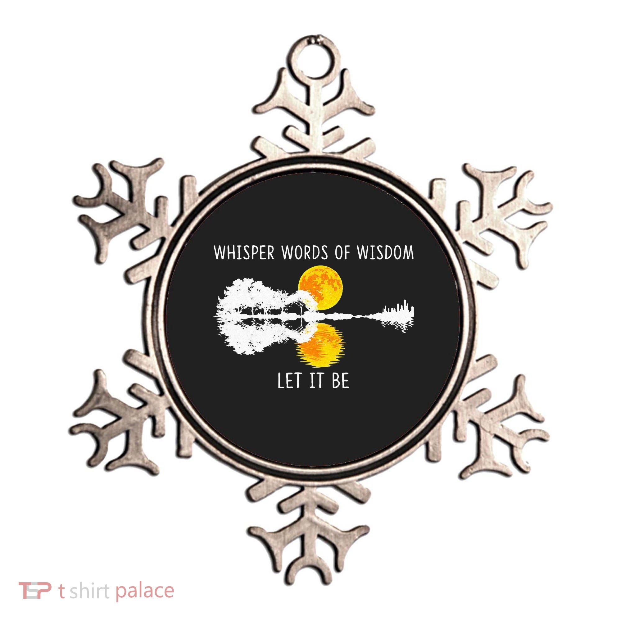 Whisper Words Of Wisdom LetIt Be Guitar Lake Shadow Ornament