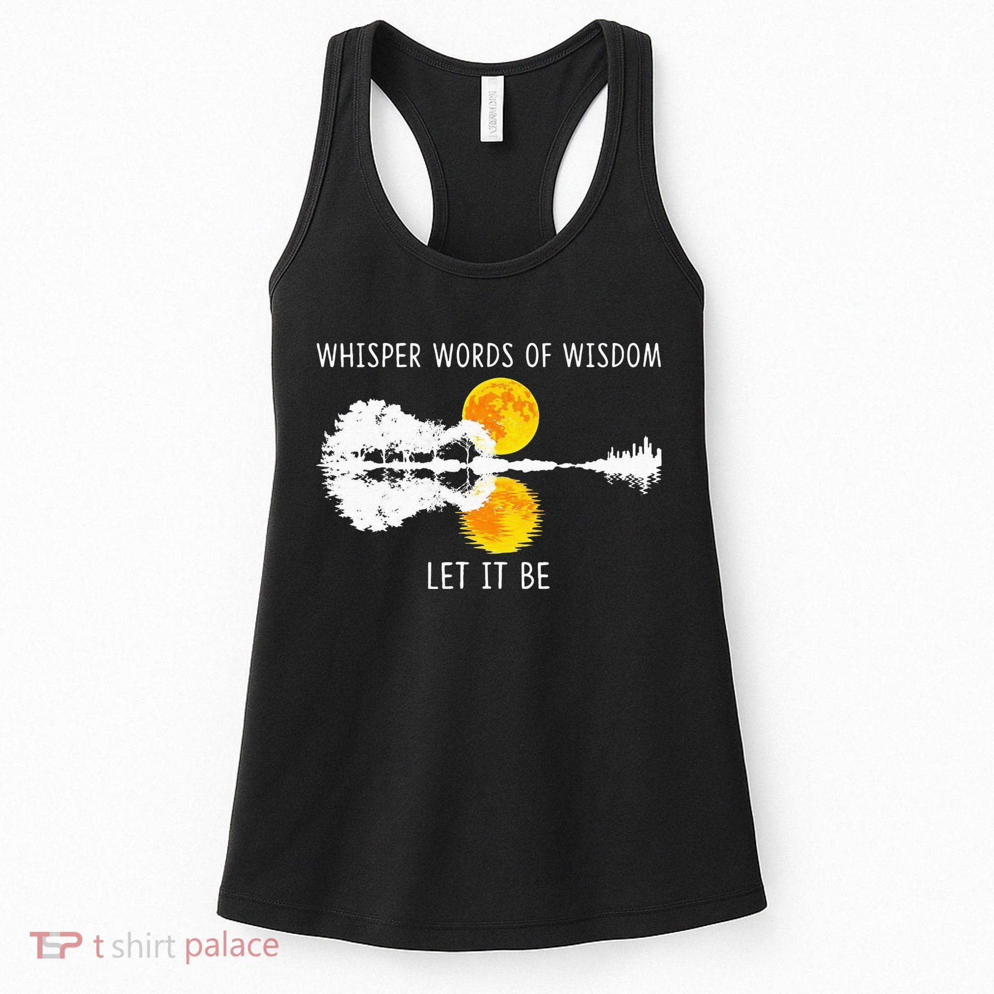 Whisper Words Of Wisdom LetIt Be Guitar Lake Shadow Women's Tank Top