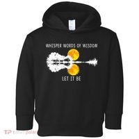 Whisper Words Of Wisdom LetIt Be Guitar Lake Shadow Toddler Hoodie thumb 0