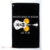 Whisper Words Of Wisdom LetIt Be Guitar Lake Shadow Golf Towel thumb 0