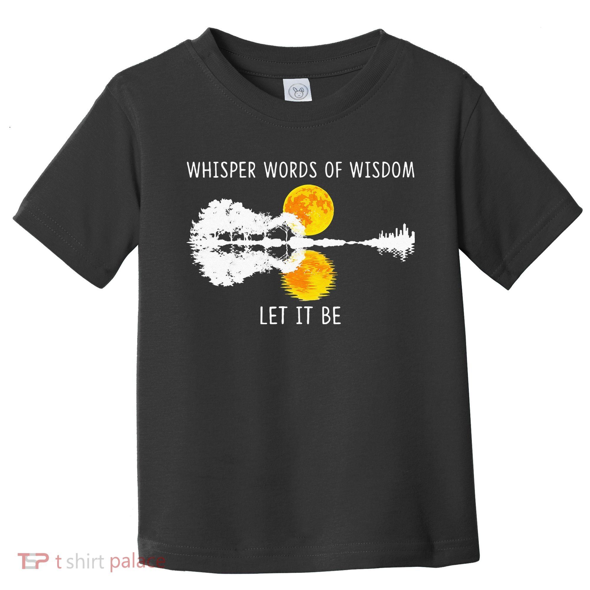 Whisper Words Of Wisdom LetIt Be Guitar Lake Shadow Toddler T-Shirt