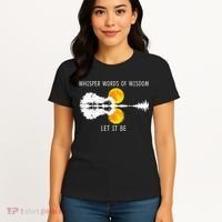 Whisper Words Of Wisdom LetIt Be Guitar Lake Shadow Women's T-Shirt thumb 4